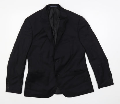 Mens UK Size 40 Paul Costelloe Regular Black Suit Jacket