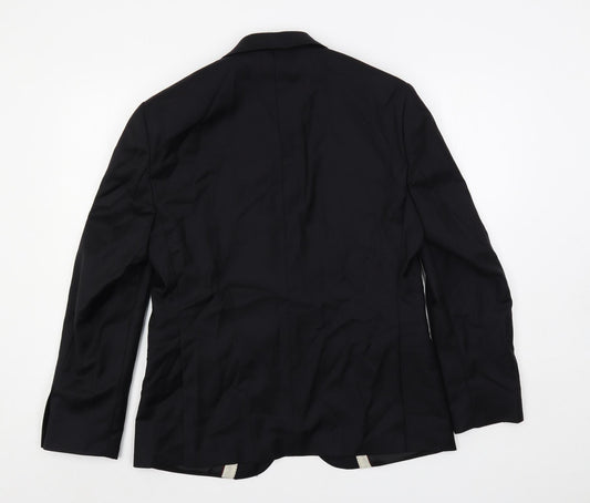 Mens UK Size 40 Paul Costelloe Regular Black Suit Jacket