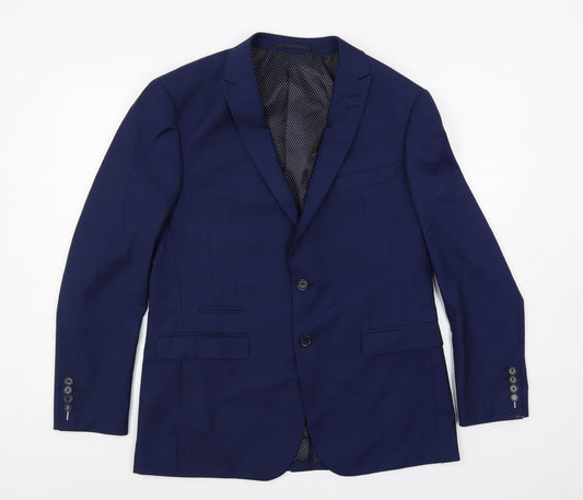 Mens UK Size 38 Skopes Regular Blue Suit Jacket