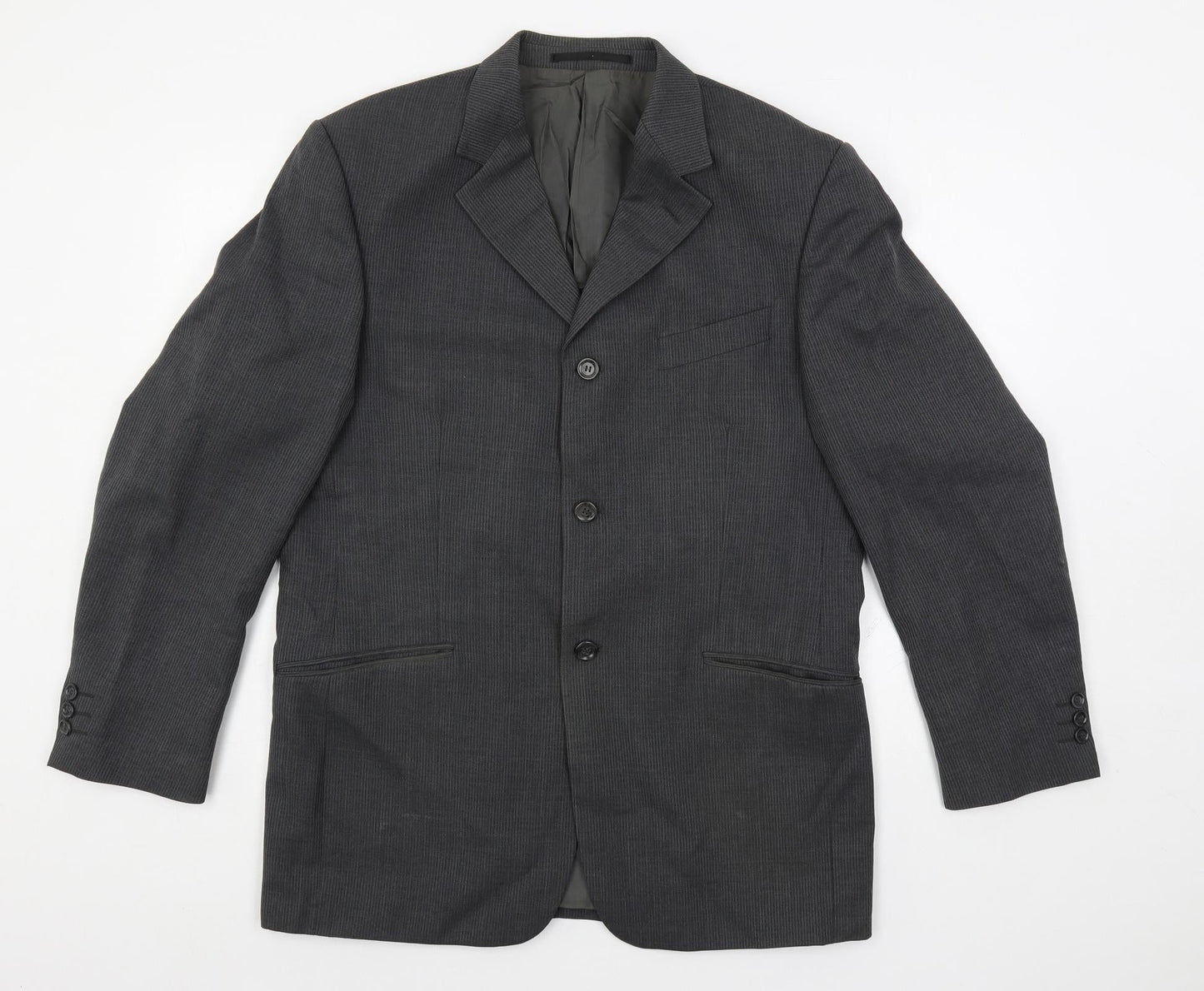 Mens UK Size 40 REMUS Regular Grey Suit Jacket