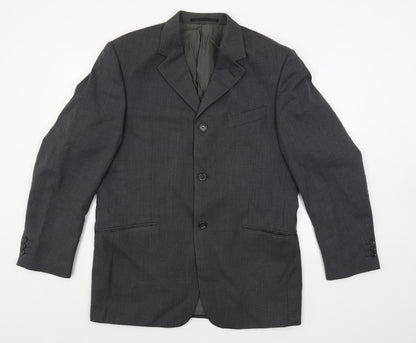 Mens UK Size 40 REMUS Regular Grey Suit Jacket