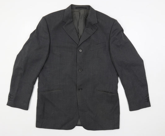Mens UK Size 40 REMUS Regular Grey Suit Jacket