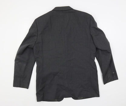 Mens UK Size 40 REMUS Regular Grey Suit Jacket