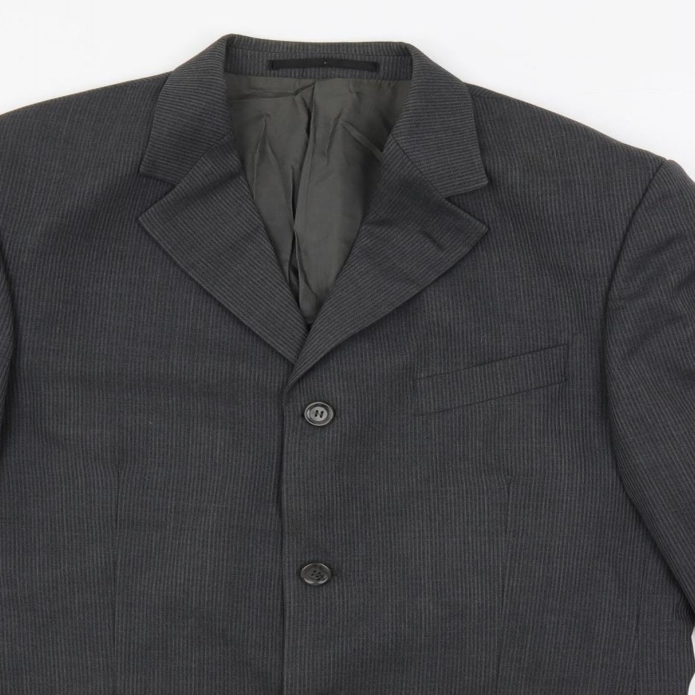 Mens UK Size 40 REMUS Regular Grey Suit Jacket