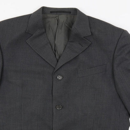 Mens UK Size 40 REMUS Regular Grey Suit Jacket