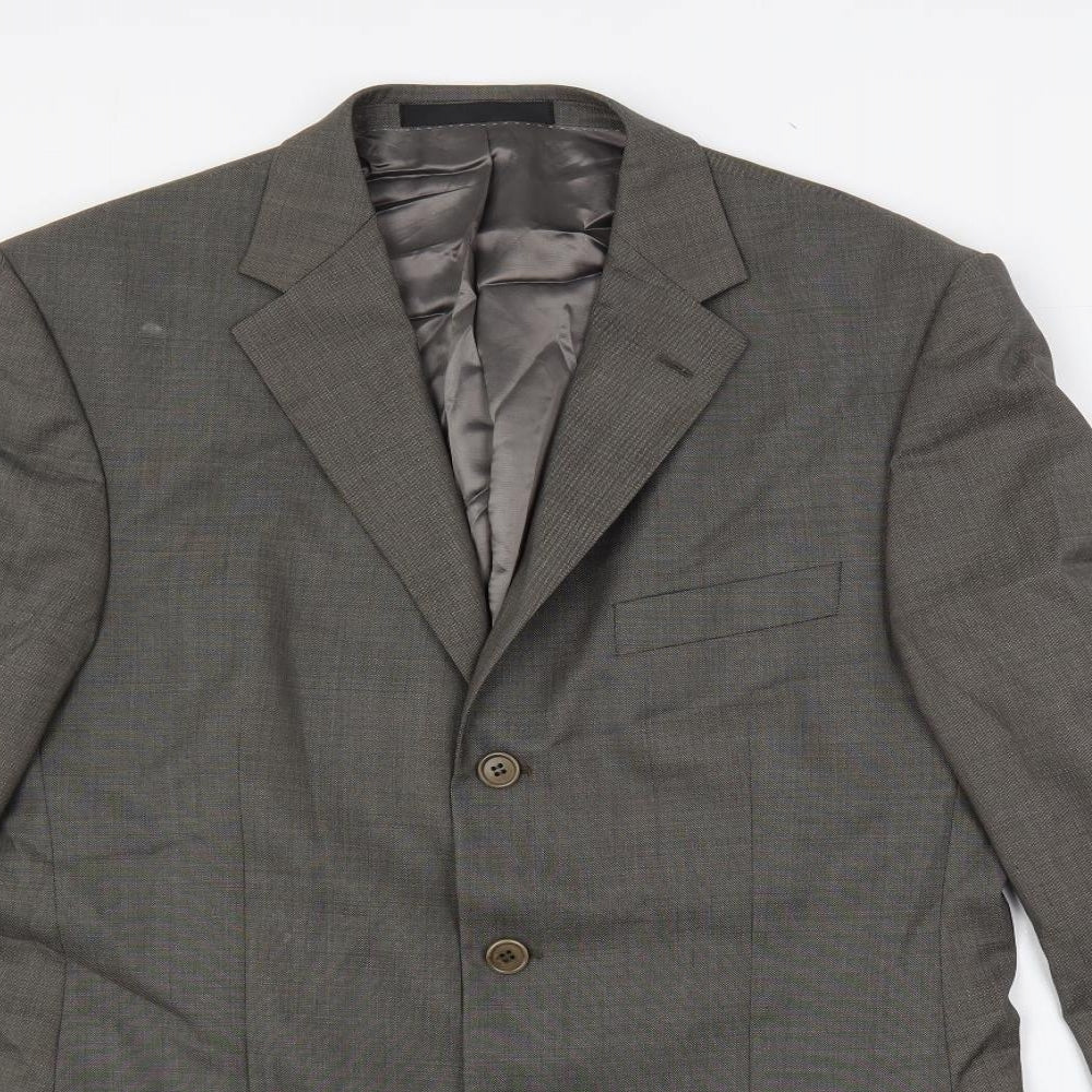 Marks and Spencer Mens Grey Wool Jacket Suit Jacket Size 40 Regular