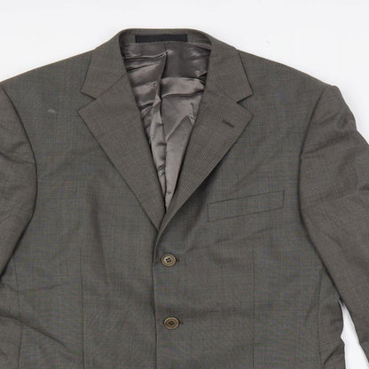 Marks and Spencer Mens Grey Wool Jacket Suit Jacket Size 40 Regular