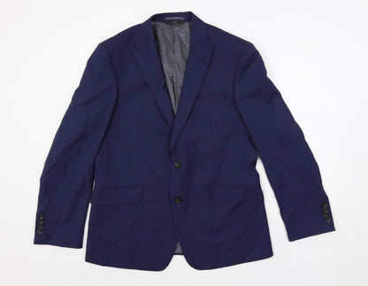Mens UK Size 40 Marks and Spencer Regular Blue Suit Jacket