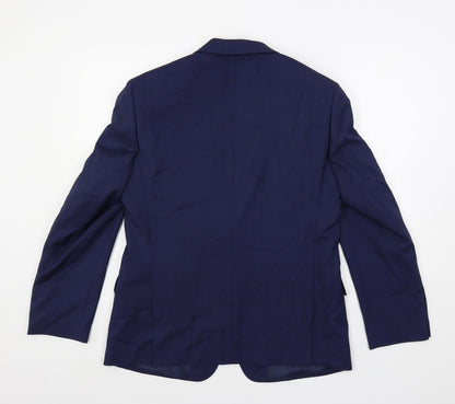 Mens UK Size 40 Marks and Spencer Regular Blue Suit Jacket