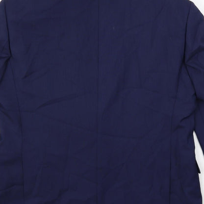 Mens UK Size 40 Marks and Spencer Regular Blue Suit Jacket