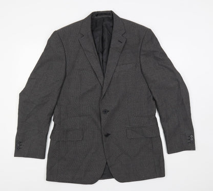 Mens UK Size 40 Karl Jackson Regular Grey Suit Jacket