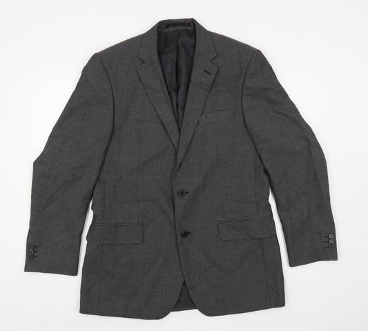 Mens UK Size 40 Karl Jackson Regular Grey Suit Jacket