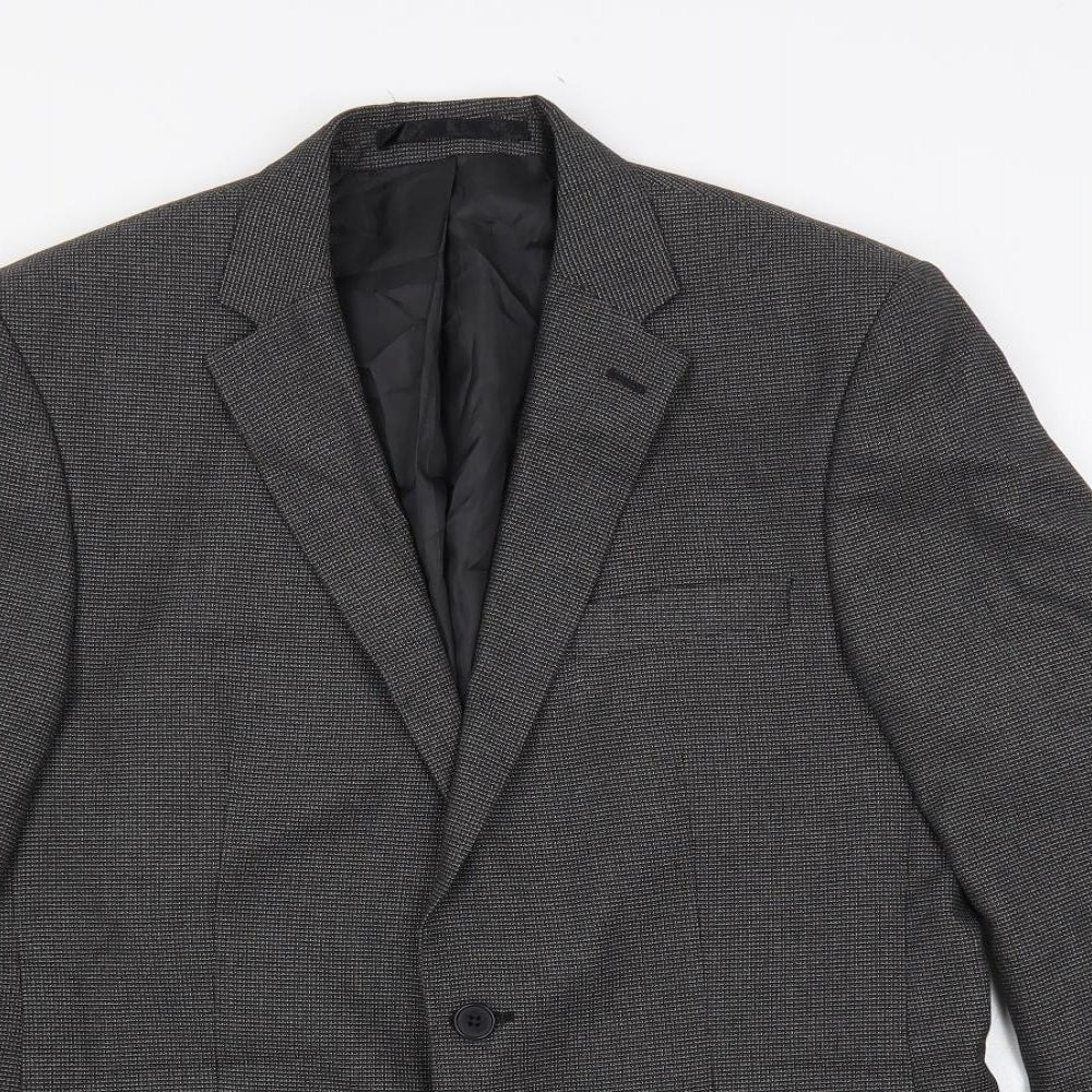 Mens UK Size 40 Karl Jackson Regular Grey Suit Jacket