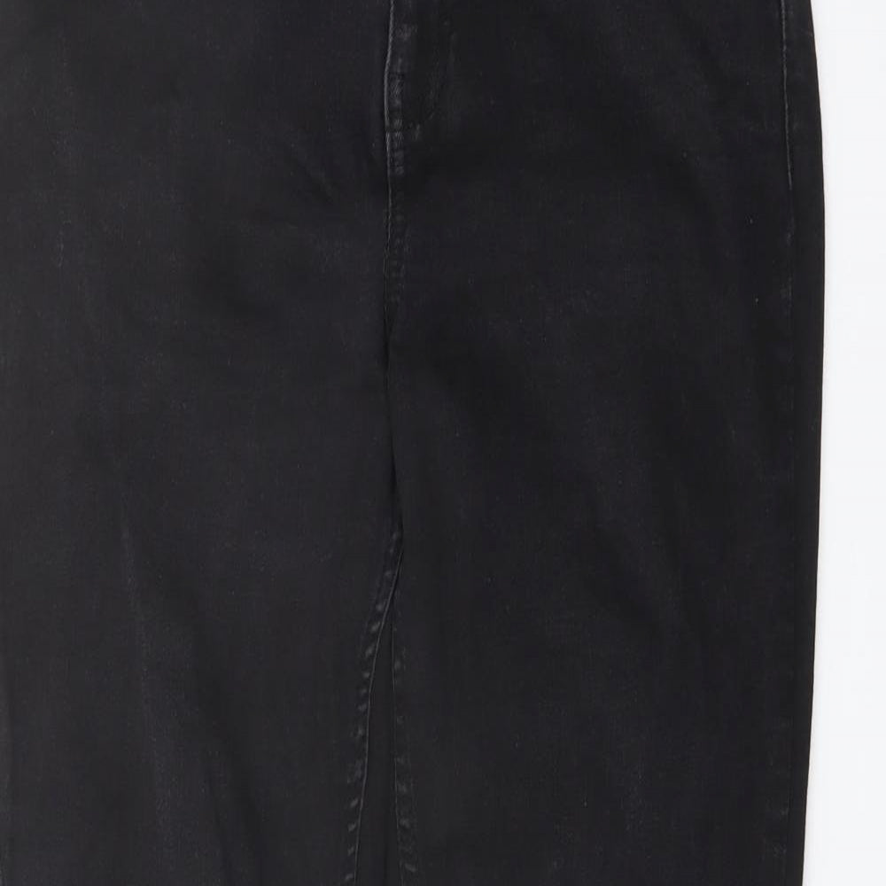 New Look Womens Black Cotton Skinny Jeans Size 8 L29 in Regular Button