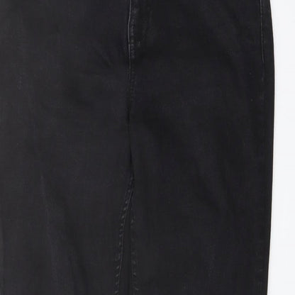 New Look Womens Black Cotton Skinny Jeans Size 8 L29 in Regular Button