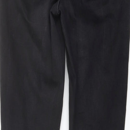 New Look Womens Black Cotton Skinny Jeans Size 8 L29 in Regular Button