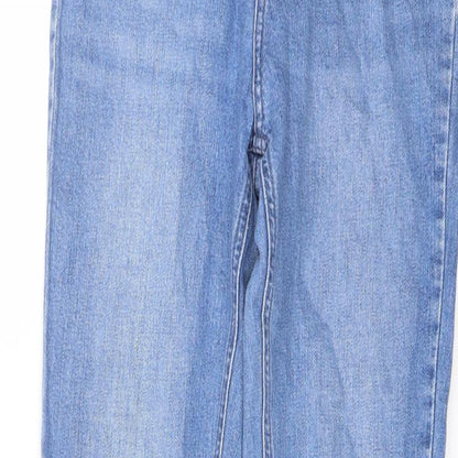 ASOS Mens Blue Cotton Skinny Jeans Size 28 in L34 in Regular Button