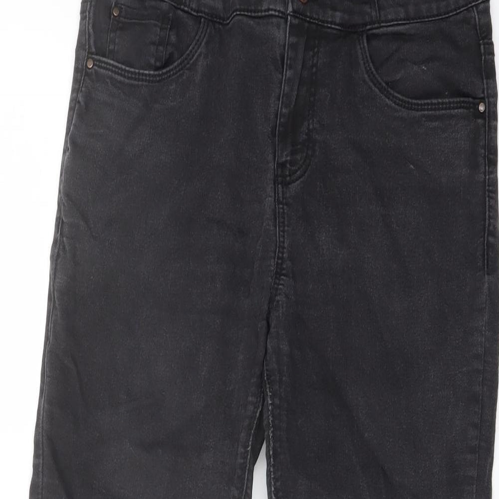 New Look Womens Black Cotton Skinny Jeans Size 10 L24 in Regular Button