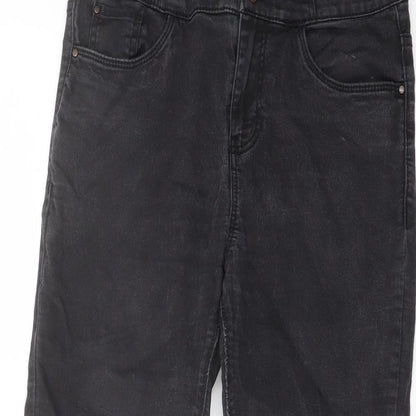 New Look Womens Black Cotton Skinny Jeans Size 10 L24 in Regular Button