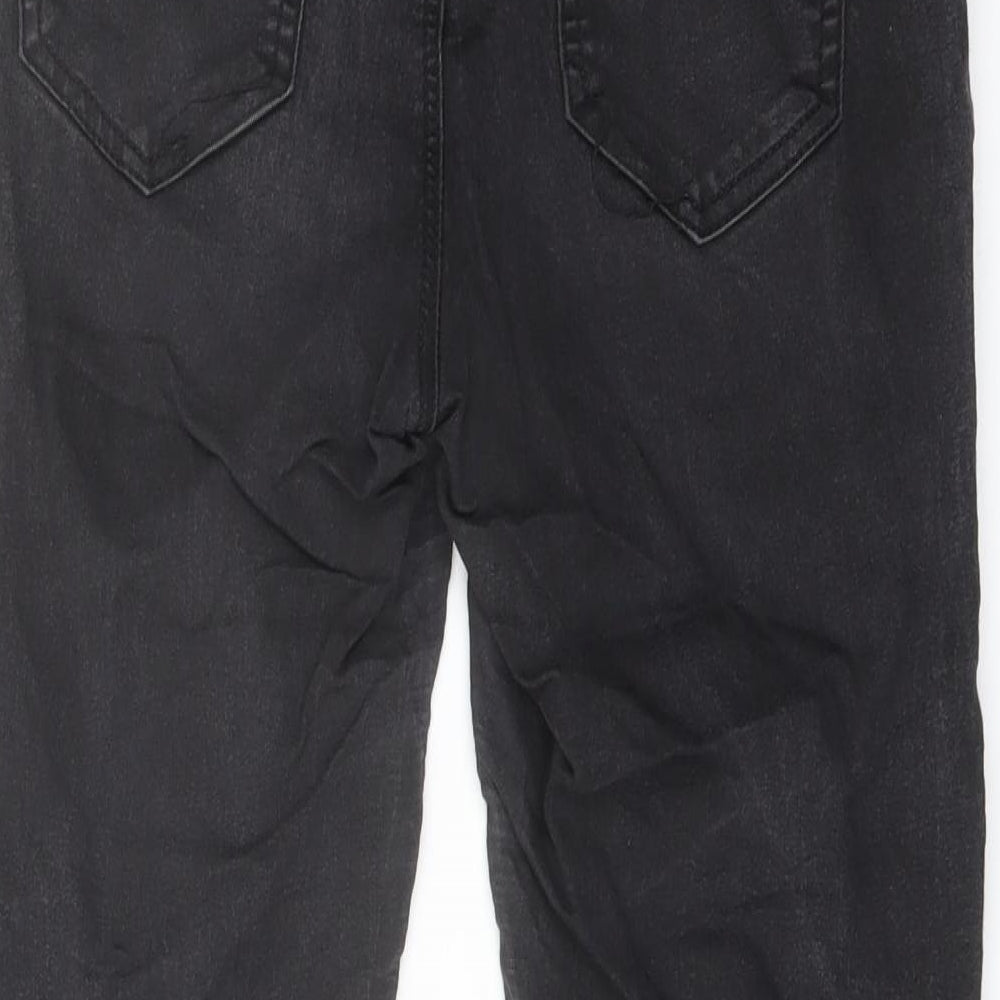 New Look Womens Black Cotton Skinny Jeans Size 10 L24 in Regular Button