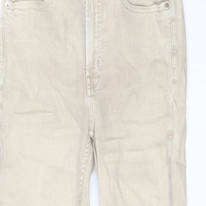 Gap Womens Beige Cotton Straight Jeans Size 26 in L28 in Regular Button