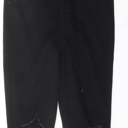 Hollister Womens Black Cotton Skinny Jeans Size 27 in L26 in Regular Button
