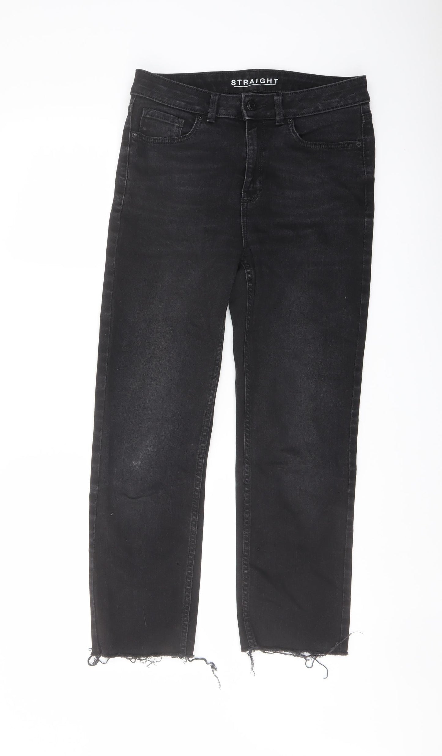 Womens UK Size 10 Marks and Spencer Regular Fit Straight Black Jeans