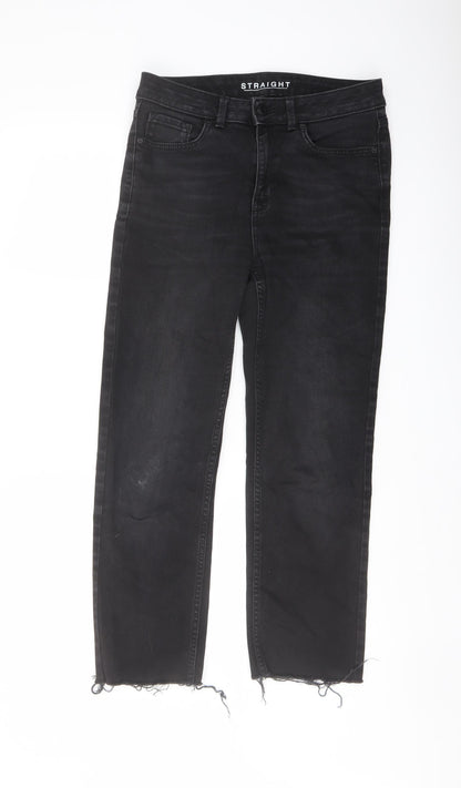 Womens UK Size 10 Marks and Spencer Regular Fit Straight Black Jeans