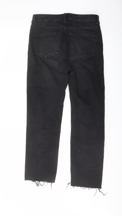 Womens UK Size 10 Marks and Spencer Regular Fit Straight Black Jeans