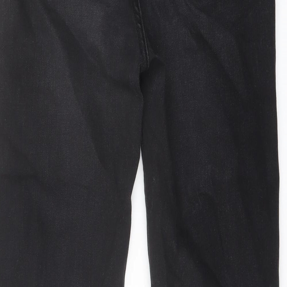 Womens UK Size 10 Marks and Spencer Regular Fit Straight Black Jeans