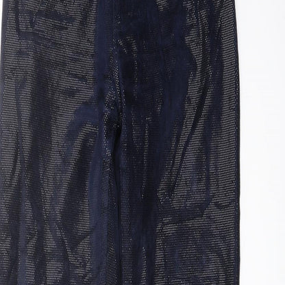 Red Apple Womens Blue Cotton Trousers Size 28 in L32 in Regular Button