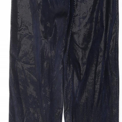 Red Apple Womens Blue Cotton Trousers Size 28 in L32 in Regular Button