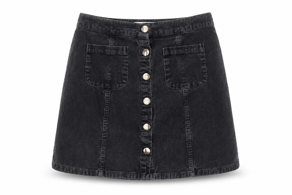 Womens UK Size S Cooperative A-Line Corduroy Skirt