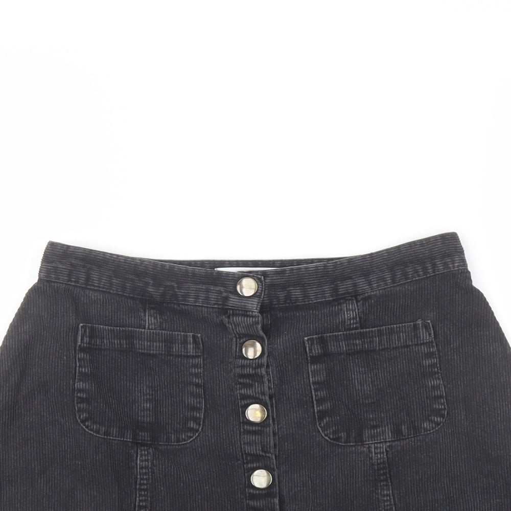 Womens UK Size S Cooperative A-Line Corduroy Skirt