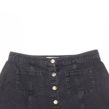 Womens UK Size S Cooperative A-Line Corduroy Skirt