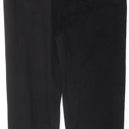 Rochelle Hukmes Womens Black Cotton Skinny Jeans Size 12 L28 in Regular Button