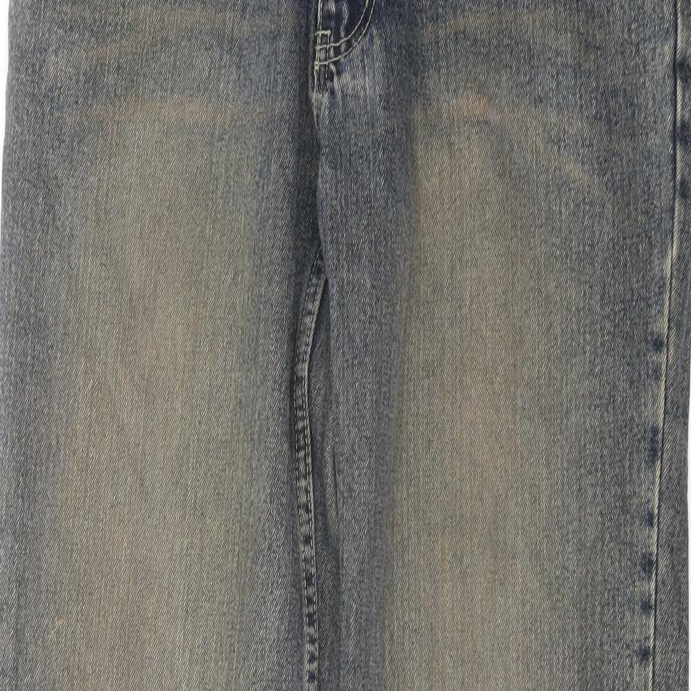 Urban Republic Mens Blue Cotton Straight Jeans Size 32 in L34 in Regular Button - Vintage