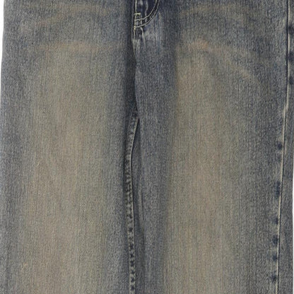 Urban Republic Mens Blue Cotton Straight Jeans Size 32 in L34 in Regular Button - Vintage