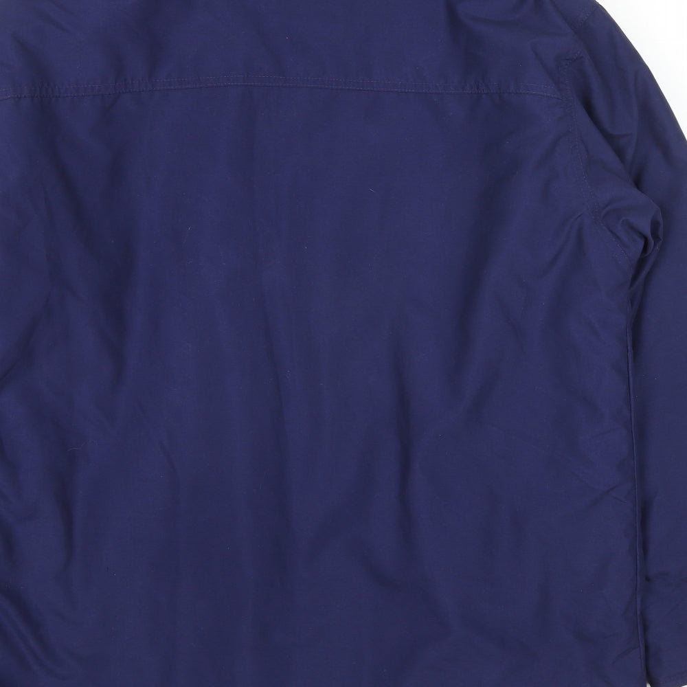 Casual Collection Womens Blue Anorak Coat Size 16 Zip