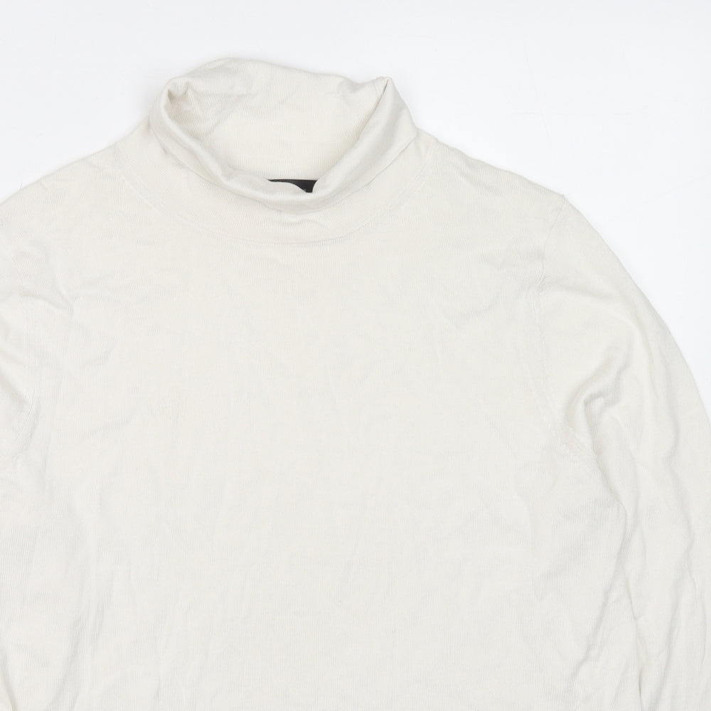 Womens UK Size 18 Marks and Spencer White Pullover Jumper