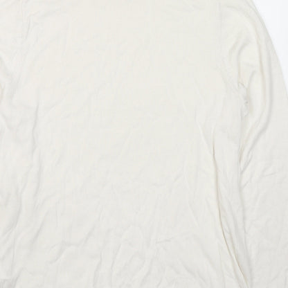 Womens UK Size 18 Marks and Spencer White Pullover Jumper