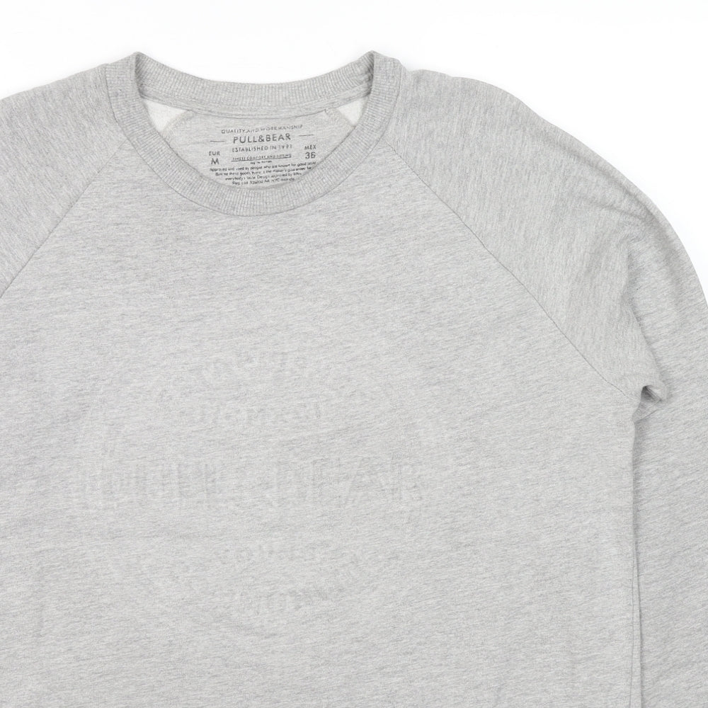 Womens UK Size M Pull&Bear Grey Pullover Hoodie