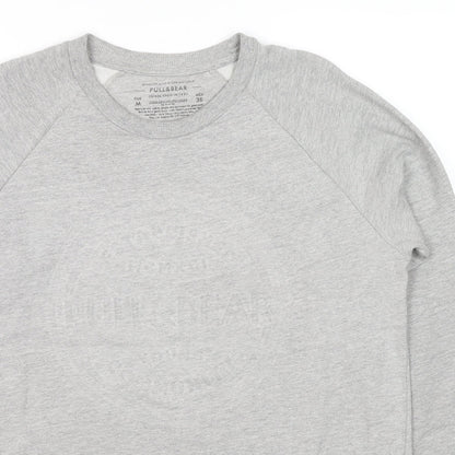 Womens UK Size M Pull&Bear Grey Pullover Hoodie