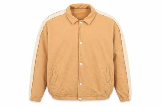 Mens UK Size L ASOS Beige Varsity Jacket