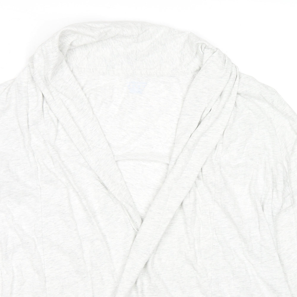 Lands' End Womens Grey Cotton Kimono T-Shirt Size M V-Neck