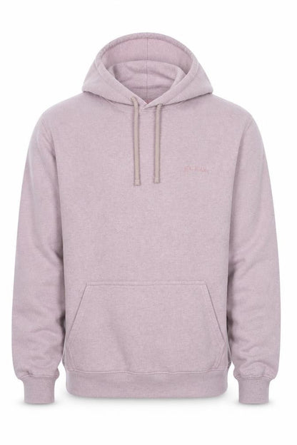 Front view of BDG men’s purple cotton pullover hoodie, size XS
