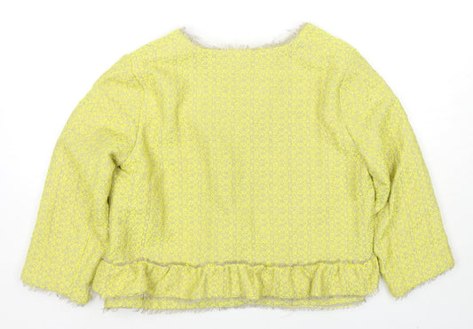 Womens UK Size 10 River Island Yellow Jacket