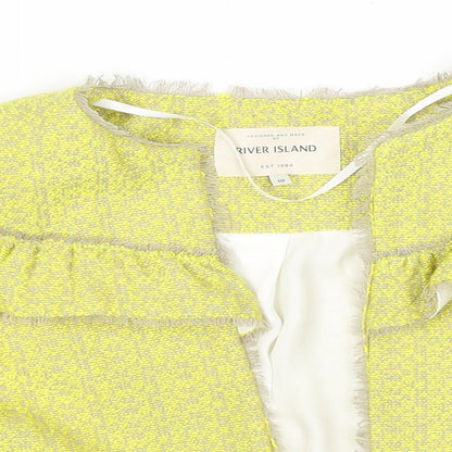 Womens UK Size 10 River Island Yellow Jacket