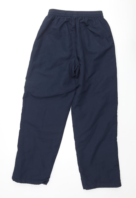 Sportswear International Womens Blue Polyester Track Pants Trousers Size 26 in L30 in Regular Pullover - Piped Sides
