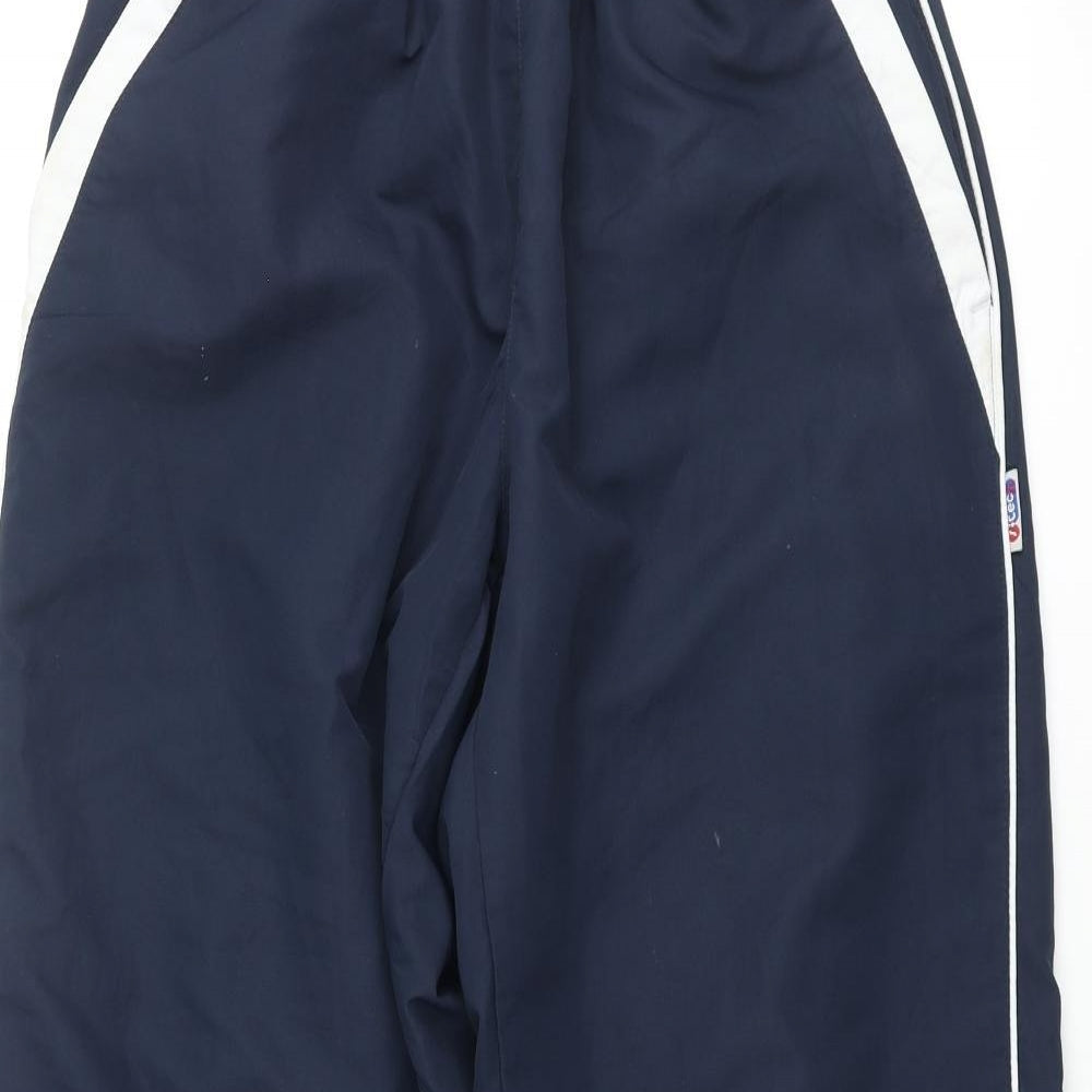 Sportswear International Womens Blue Polyester Track Pants Trousers Size 26 in L30 in Regular Pullover - Piped Sides